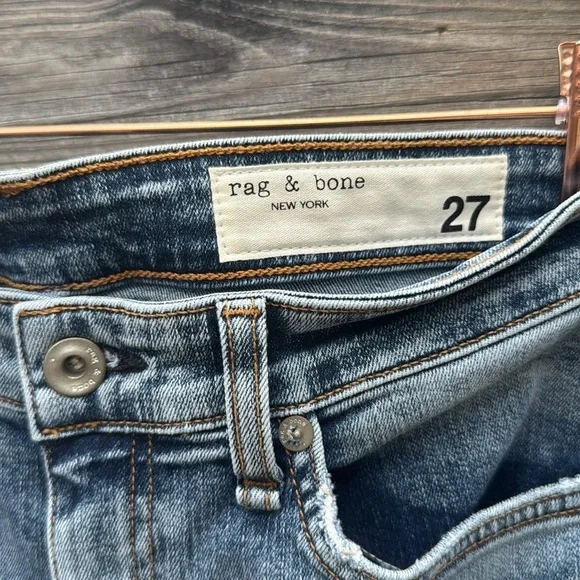 Rag & Bone “Nina” high rise skinny ankle jeans, size 27 - Picture 4 of 6